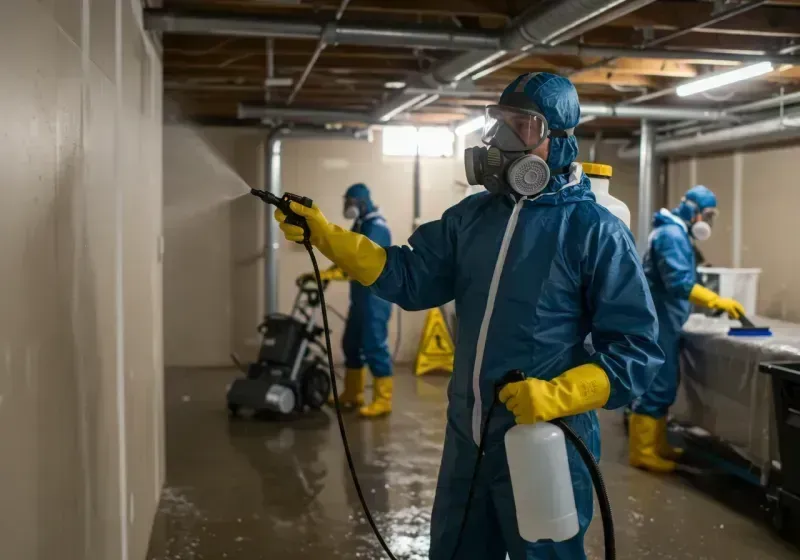 Basement Sanitization and Antimicrobial Treatment process in Jefferson, MD